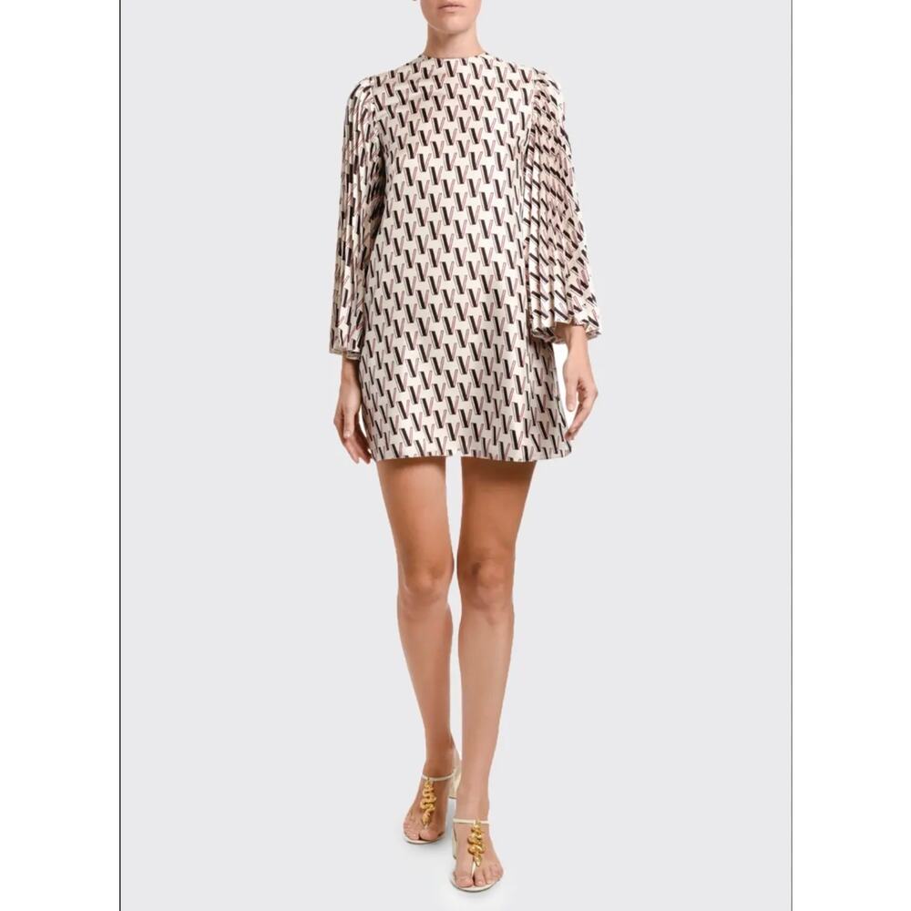 Valentino V‎ Logo Mini Dress Size 42 US 6 Designer Rare